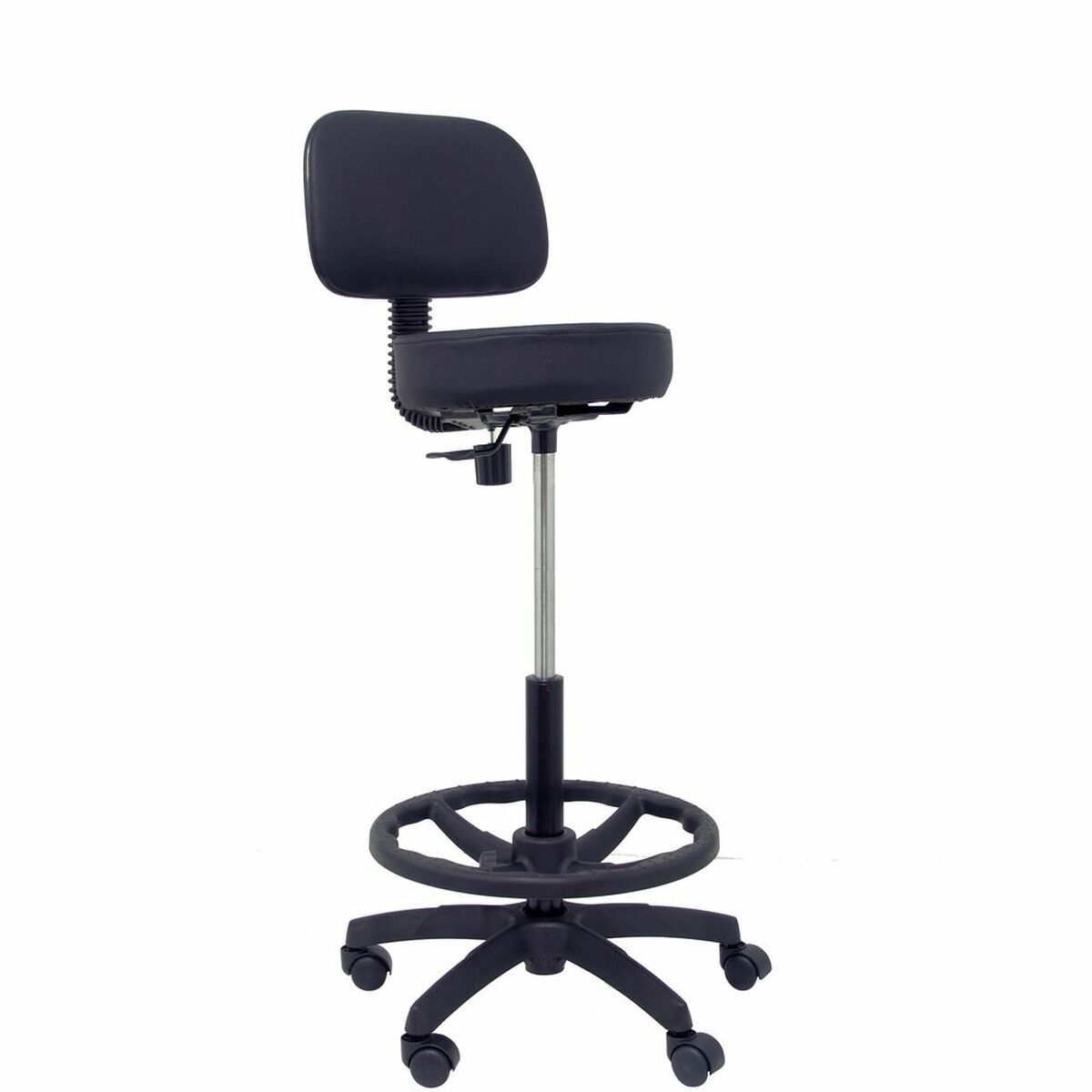 Stool Llanos Piqueras y Crespo 1CLSPNE Black PVC